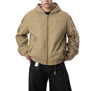 Sudadera con capucha <span class=keywords><strong>de</strong></span> alta calidad para hombre, estilo retro vaquero, informal, para invierno, con relleno <span class=keywords><strong>de</strong></span> algodón, personalizable, con cremallera - Product Image 2