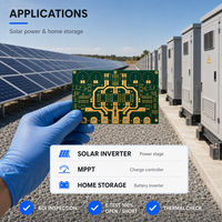 Carte mère d'onduleur solaire (PCB nu) - Service de fabrication et de test sur mesure de cartes de contrôle d'onduleurs photovoltaïques
