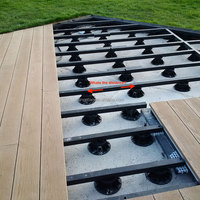 Socle en plastique réglable pour pont WPC, inoxydable, vente en gros