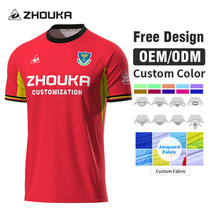 Fabricant de maillots de sport jacquard personnalisés sur mesure, respirants, imprimés par sublimation, uniformes d'équipe de football, maillot de football pour hommes - Product Image 1