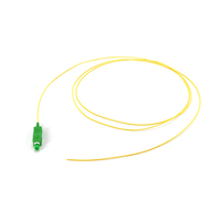 Kabel Patch Fiber Optik SC ke LC Simplex Single Mode 9 125 OS2 Kuning 0.3dB Loss untuk Pusat Data, Kabel Jumper Optik