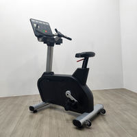 Vélo d'exercice vertical commercial à résistance magnétique, équipement de fitness cardio pour salle de sport avec console numérique