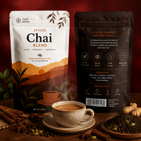 Bolsa con Fondo Plano Resistente al Calor, con Cierre Hermético, para Té Verde Matcha en Polvo, Laminada con BOPP/Aluminio, para Alimentos, Venta al Por Mayor
