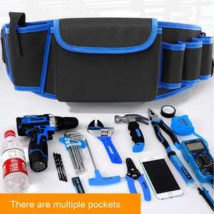 Bolsa de Herramientas de Cintura Multiusos Resistente al Agua, Personalizada, de Alta Resistencia, Portátil, para Electricistas, con Espacio para Martillo - Product Image 2