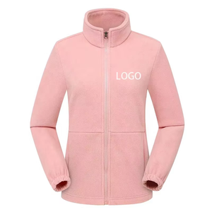 Factory Price Women Polar <strong>Fleece</strong> Fabric Coat <strong>Ladies</strong> Jackets Warm Girls Full Zip Collar Coat - Product Image 5