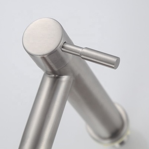 Nanan moderno ponte montato singolo foro in acciaio inox bagno lavabo rubinetto con valvola di ceramica nucleo acqua Grifo De Agua - Product Image 2