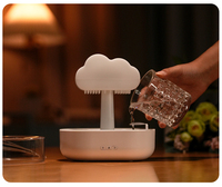 Unique simuler goutte de pluie humidificateur d'air 2023 nouveau produit 7 couleurs lampe à Led ultrasons pluie nuage arôme humidificateurs diffus