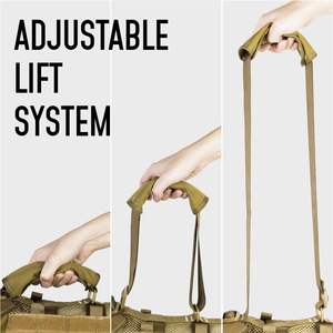 犬用ハーネスメッシュ通気性犬用リフトハーネス金属バックル付きトレーニング用ハイキングウォーキング - Product Image 2