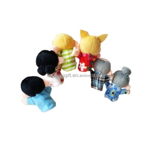 Oem Tùy Chỉnh Màu Sắc Kể Chuyện Ngón Tay Búp Bê Sọc In Ấn Hoa Ngón Tay Con Rối Vui Vẻ Nuôi Dạy Con Tương Tác Đồ Chơi Các Mặt Hàng Khuyến Mại - Product Image 1