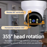 Camara De Seguridad V380 Pro PTZ 10X Zoom 5MP Wireless WiFi IP Smart Home Turret Camera Indoor Surveillance CCTV Security Camera