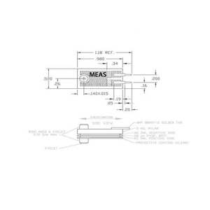 Pvdf LDT0-028K áp điện polymer phim <span class=keywords><strong>Piezo</strong></span> rung cảm biến độ nhạy cao linh hoạt - Product Image 4