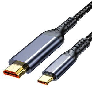 สายเคเบิล Pengqiao Type C เป็น HDMI อะแดปเตอร์แสดงผล 4K HD สำหรับโปรเจคเตอร์และจอภาพ พร้อมระบบซิงค์เสียงและวิดีโอ แบบเสียบใช้งานได้ทันที - Product Image 4
