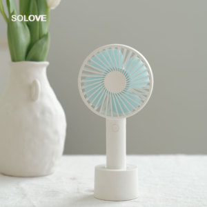 SOLOVE N9 Trang Chủ Du Lịch Treo Đế Sạc Máy Tính Để Bàn Số Lượng Lớn Cầm Tay Pin Hoạt Động Cầm Tay Có Thể Sạc Lại Cầm Tay Mini <span class=keywords><strong>Fan</strong></span> USB - Product Image 4