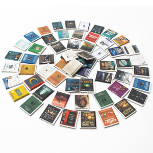 Miniatures de livres classiques peints à la main, art populaire, décorations pour maison de poupée, 200 livres non répétés - Product Image 1