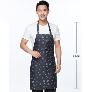 ผ้ากันเปื้อนผ้ากันเปื้อนสำหรับทำอาหารในครัวแนวย้อนยุคสีดำลายพริกไทยแดงสายคล้องคอพริกเดอ cozinha divertido tablier สำหรับผู้ใหญ่ - Product Image 5