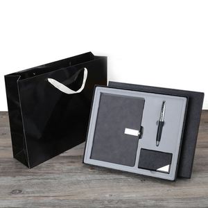 Business Notebook Gift Set High-end Meeting <b>A5</b> <b>Notepad</b> Metal Signature Pen Business Card case Custom LOGO - Product Image 5