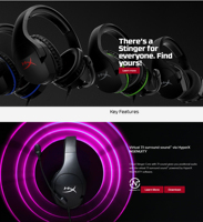 Casque de jeu HyperX Cloud Stinger Core pour PlayStation 4 et 5 casque filaire sur l'oreille avec micro immersif dans l'audio de jeu