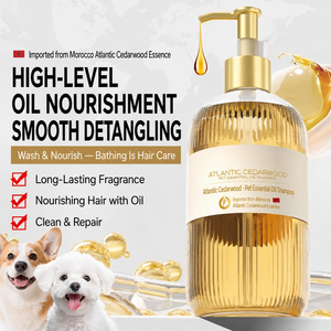 Champú de Aceite Esencial de Alta Gama <span class=keywords><strong>para</strong></span> Mascotas, Cedro Atlántico, Desodorante, Fragancia Duradera, Artículos de Baño <span class=keywords><strong>para</strong></span> Perros y Gatos - Product Image 2