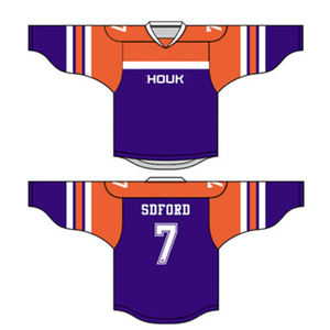 قميص هوكي الجليد مخصص بالجملة، زي فريق بتصميم احترافي، قماش شبكي ثقيل الوزن وقابل للتنفس، بحد أدنى منخفض للطلب وبسعر المصنع - Product Image 2