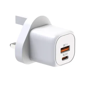 adaptive fast usb wall charger australia two dual ports 5v 2a pd qc 3 pin 20w usb c wall charger pd 3.0 adapter for iphone