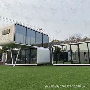 Casa Moderna de Paneles Sándwich, Rectangular, Fácil Instalación, Alojamiento de Hotel, Cabaña Prefabricada, Espacio de Vida al Aire Libre - Product Image 4