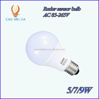 Sensor de inducción inteligente E27 B22 SKD, luces de bombilla LED con sensor de movimiento para microondas, bombillas LED, bombillas LED