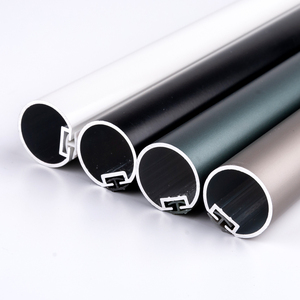 Wholesale Low Price Modern Metal Finials Brackets Double Aluminium Curtains Rods for Living Room - Product Image 5
