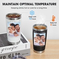Gobelets de voyage isolés en acier inoxydable personnalisables Design classique bouteille d'eau sous vide tasses à thé pailles en verre à vin tasse de sport