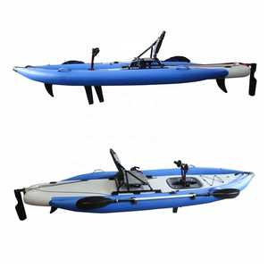 Kayak gonflable à pédales pour la pêche, bateau en PVC à une place avec propulsion par pédales pour <span class=keywords><strong>les</strong></span> lacs et <span class=keywords><strong>les</strong></span> <span class=keywords><strong>rivières</strong></span> - Product Image 5