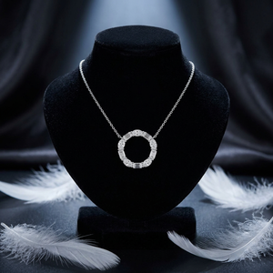 Colgante de Diamantes Cultivados en Laboratorio con Certificación IGI de Lujo, Plata de Ley 925 Chapada en Oro, Accesorio de Moda Minimalista, Regalo para Mujer - Product Image 4