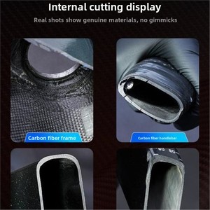 Bicicleta de Carretera Deportiva de Fibra de Carbono, Superligera, con Doble Freno de Disco, para Adultos, Hombres, Mujeres y Estudiantes - Product Image 4
