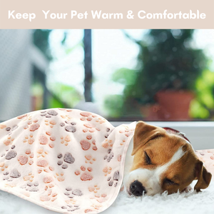 للبيع بالجملة من الشركة المصنعة ، بطانية سرير ناعمة بطبعة لمخلب الحيوانات الأليفة ، بطانية دافئة للنوم سميكة للحيوانات الأليفة - Product Image 2