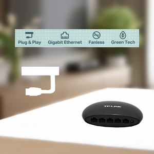 Công tắc máy tính để bàn Gigabit 5 cổng ls1005g với bộ định tuyến <span class=keywords><strong>Wifi</strong></span> 300Mbps mới mở rộng mạng văn phòng gia đình cơ bản SNMP hỗ trợ VoIP - Product Image 2