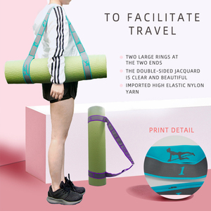 Correas elásticas <span class=keywords><strong>de</strong></span> nailon para <span class=keywords><strong>Yoga</strong></span>, cintas multifuncionales para ejercicio físico, estiramiento postural, <span class=keywords><strong>7</strong></span> unidades - Product Image 3