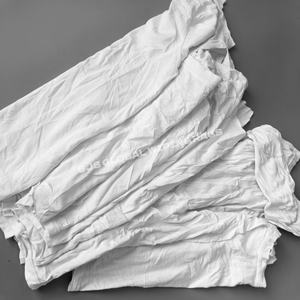 Trapos de Limpieza Industriales 100% Algodón, Trapos Blancos de Camiseta, Trapos de Desecho, Piezas de Tela Cortadas para Limpiar - Product Image 1