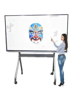 Pizarra blanca interactiva 4K electrónica Lcd 55 65 75 86 98 pulgadas Smart Board Touch Tv para aula