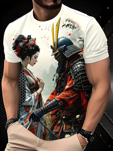 Camiseta de Moda con Estampado 3D para Hombre, <span class=keywords><strong>Ale</strong></span> Novelty, Tejido Transpirable, Corte Regular, Camisetas de Verano para Hombre, Camiseta Informal de Alta Calidad - Product Image 1