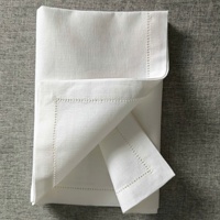 Serviette de table carrée de 2 cm, en coton-lin lavé, brodée, faite sur mesure, avec coins découpés et creusés, pour hôtel, bonne absorption d'eau