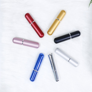 Stock 5ml Round Refillable <strong>Perfume</strong> Atomizer Mini Aluminum Glass <strong>Spray</strong> <strong>Bottle</strong> Empty Portable <strong>Perfume</strong> <strong>Bottle</strong> with Pump Sprayer - Product Image 2