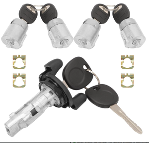 Đánh lửa chuyển đổi khóa xi lanh + 4 cửa xi lanh khóa + 6 phím Tương thích với 2001-2007 Express Savana #704600 706591 598007 - Product Image 4