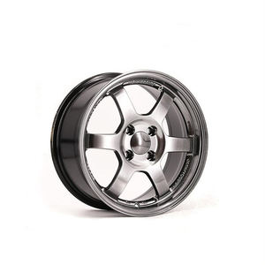 Jantes en alliage ultra-légères et rigides, finition <span class=keywords><strong>charbon</strong></span> métallisé, maille fine, <span class=keywords><strong>pour</strong></span> berlines, améliorations esthétiques extérieures sportives - Product Image 2