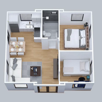 Maison conteneur préfabriquée isolée à énergie solaire de 20 à 40 pieds, moderne, pour logement temporaire, fabricant chinois, achat en gros