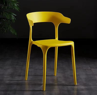 Chaise de salle à manger empilable en plastique, design moderne, mobilier de restaurant extérieur pour la maison, l'hôtel, l'appartement