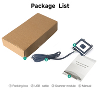 Lecteur de codes-barres fixe de haute qualité DP5660M NFC RS485 Weigand 2D QR 1D Laser Element USB Contrôle d'accès Kiosque Distributeur automatique