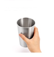Tasse en acier inoxydable 304 monocouche pour bière et eau-Tasse à pinte