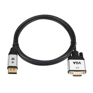 Adaptateur DisplayPort vers VGA, convertisseur DP vers VGA, câble de 6 pieds, mâle vers mâle, cordon plaqué or, Compatible avec Lenovo Dell - Product Image 3