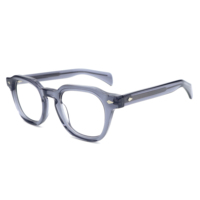 Nouvelles lunettes de vue unisexes rétro de luxe, monture en acétate faite à la main, lunettes d'ordinateur avec motif animal pour hommes