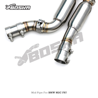 Tuyaux intermédiaires avec tuyau en Z pour BMW M2C/M2 Competition S55 F87 3.0T 2018-2023, échappement Boska Racing, tuyau intermédiaire à longueur égale SUS304