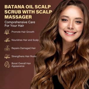 Champú Exfoliante 2 en 1 para el Crecimiento del Cabello con Aceite de Batana y Romero, Tratamiento para el Cuero Cabelludo, Exfoliante para <span class=keywords><strong>la</strong></span> <span class=keywords><strong>Caspa</strong></span>, Seco y con Picazón - Product Image 2