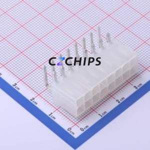 FWF42003-D16B22TK Wire-to-Board Pin Header Bent Lead Through Hole,P=4.2mm Connector 2x8P 4.2mm Right Angle Insert 16P - Product Image 1